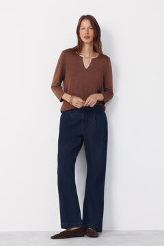 Cortefiel Top lagrima contraste