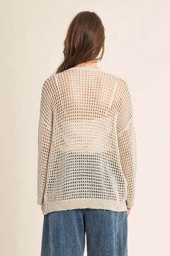 Molly Bracken C&aacute;rdigan de mujer de manga larga en punto calado