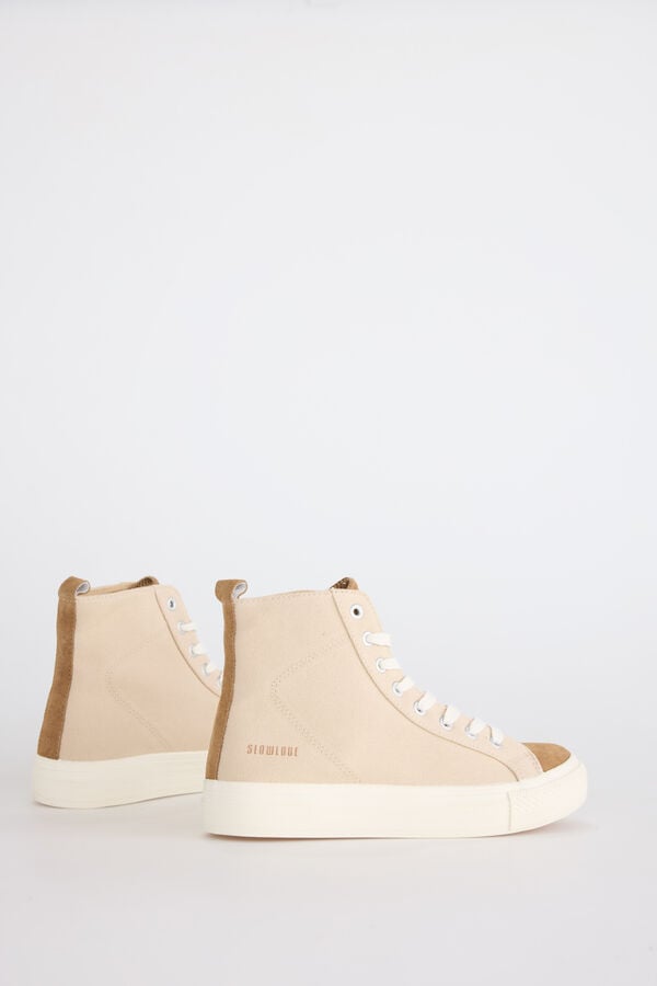 Slowlove desportiva de cano alto Tostado