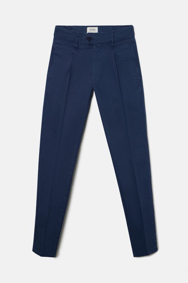 Silbon Pantal&oacute;n sport chino pinza Azul marino