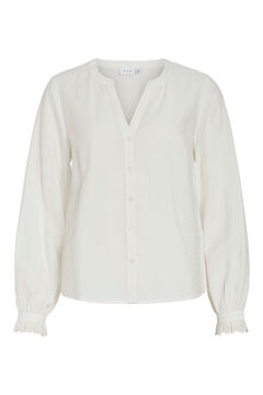 Vila Blusa con encaja ingl&eacute;s de viscosa