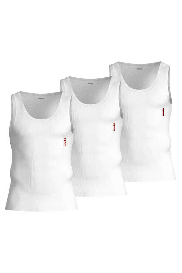HUGO Pack 3 camisetas White