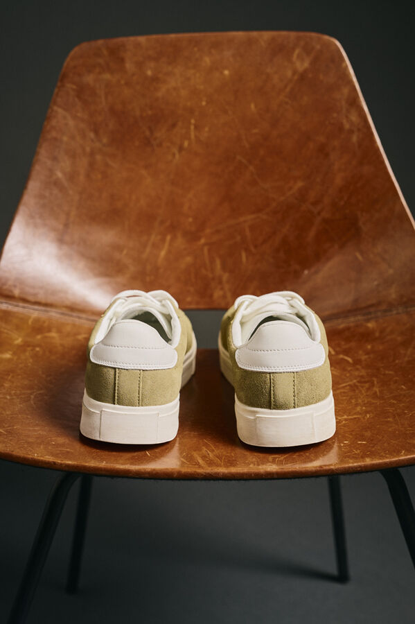 OOTO Zapatilla piel Verde oscuro