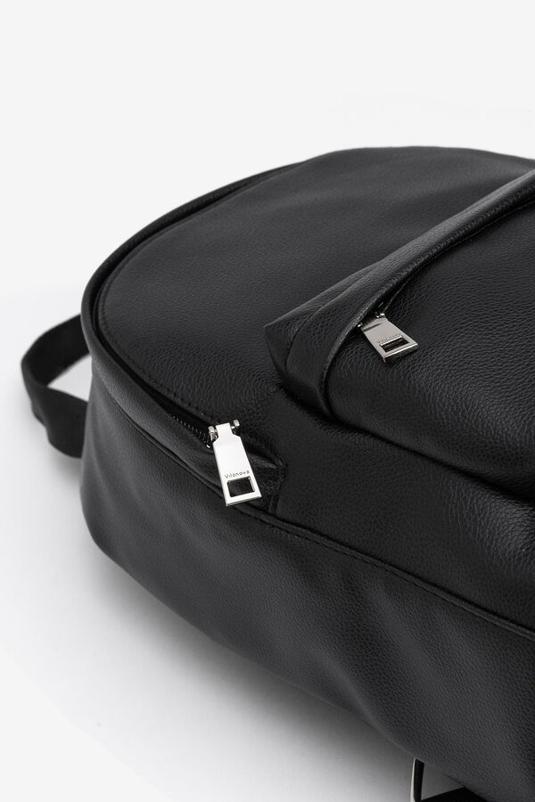 Vilanova Faux leather backpack Black