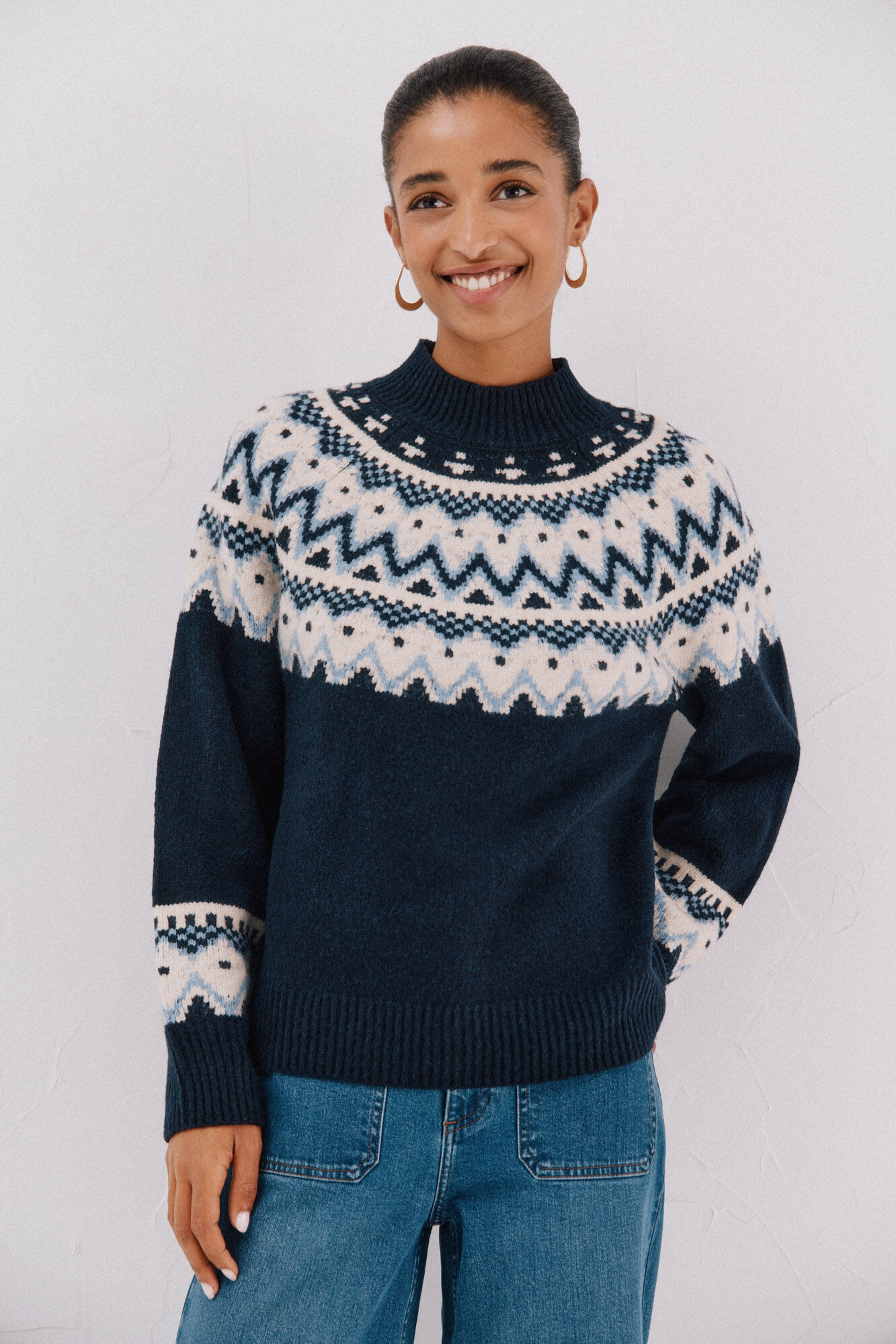 Cortefiel Jersey jacquard posicional.