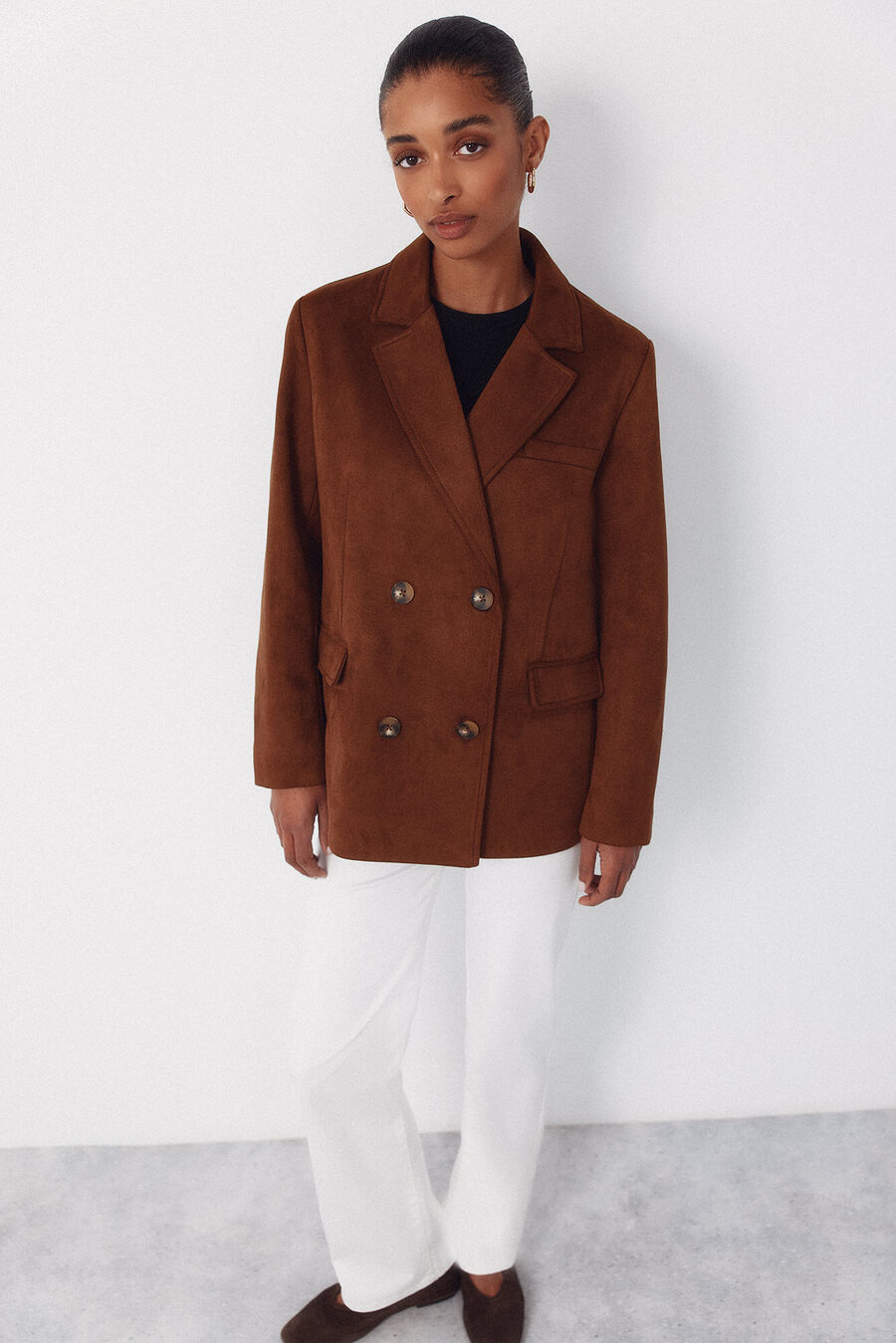 Americana tejido efecto ante