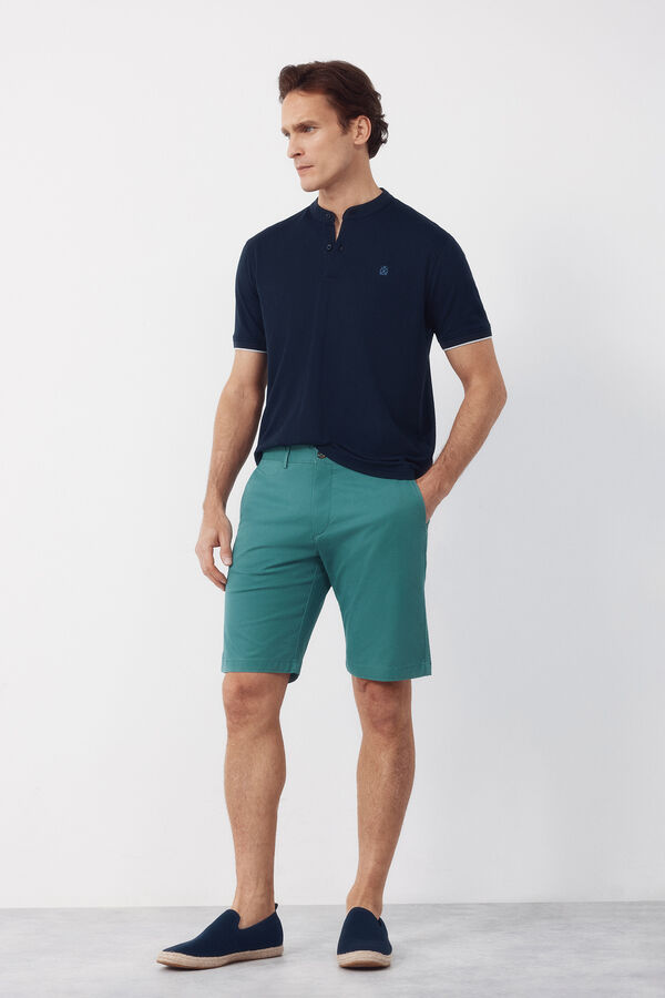 Cortefiel Bermuda chino leve Verde
