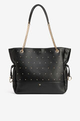 Vilanova Mala tote bag com tachas Preto