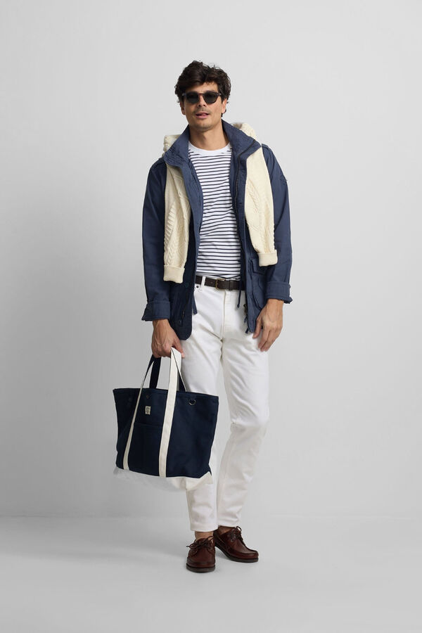 Silbon Parka parches Azul marino