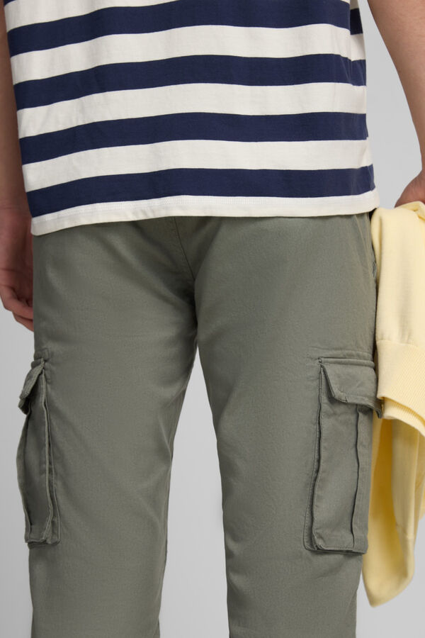 Silbon Casual sport cargo pants Green