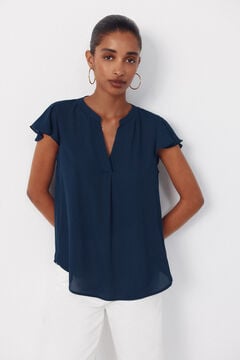 Cortefiel Blusa fluida manga vuelo