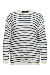 Vero Moda Curve Jersey punto fino calado talla grande Estampado beige