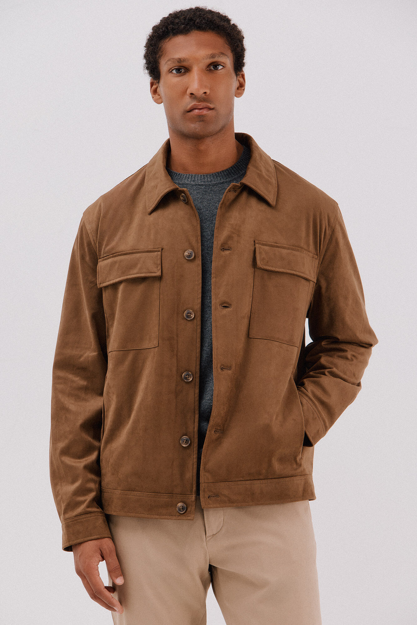 Cortefiel Sobrecamisa efecto ante