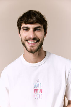 OOTO Camiseta lavada con logo