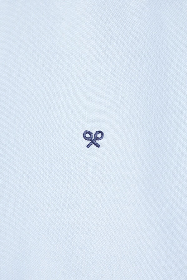 Silbon Camisa sport oxford cutaway Azul