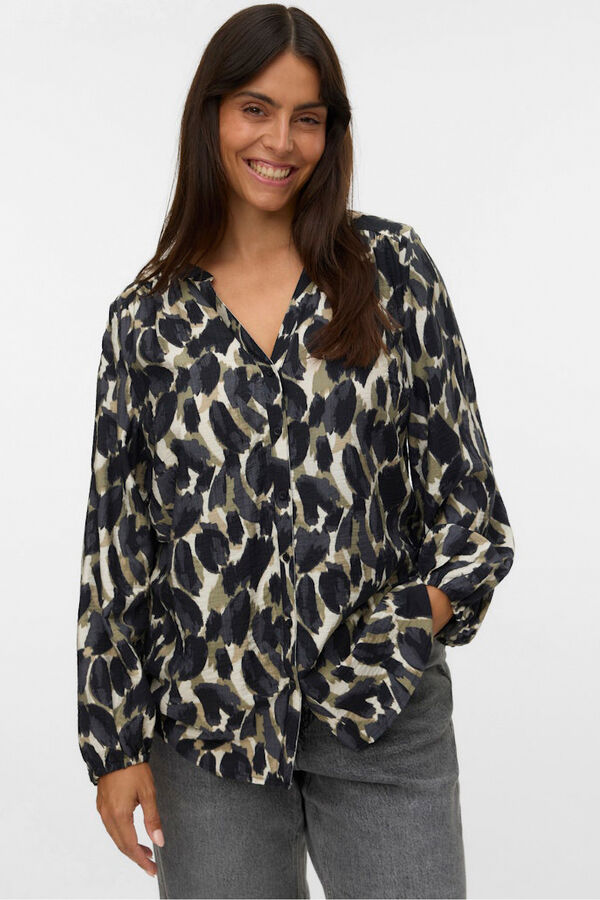 Vero Moda Curve Camisa cuello pico Curve Verde