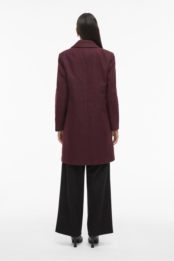 Vila Sobretudo de tecido com lapelas Granada