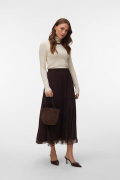 Vero Moda Falda midi de gasa con encaje