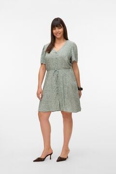 Vero Moda Curve Vestido corto cuello pico