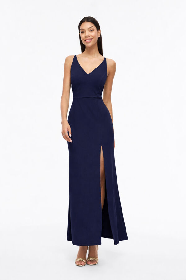 Vila Vestido largo de fiesta de tirantes Blue