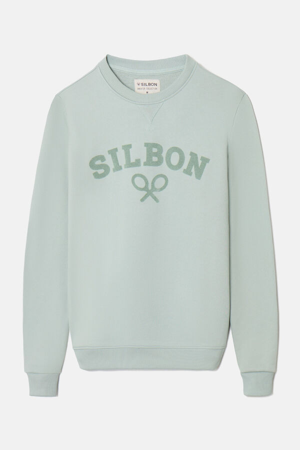 Silbon Sweatshirt meia com logo de raquete Verde