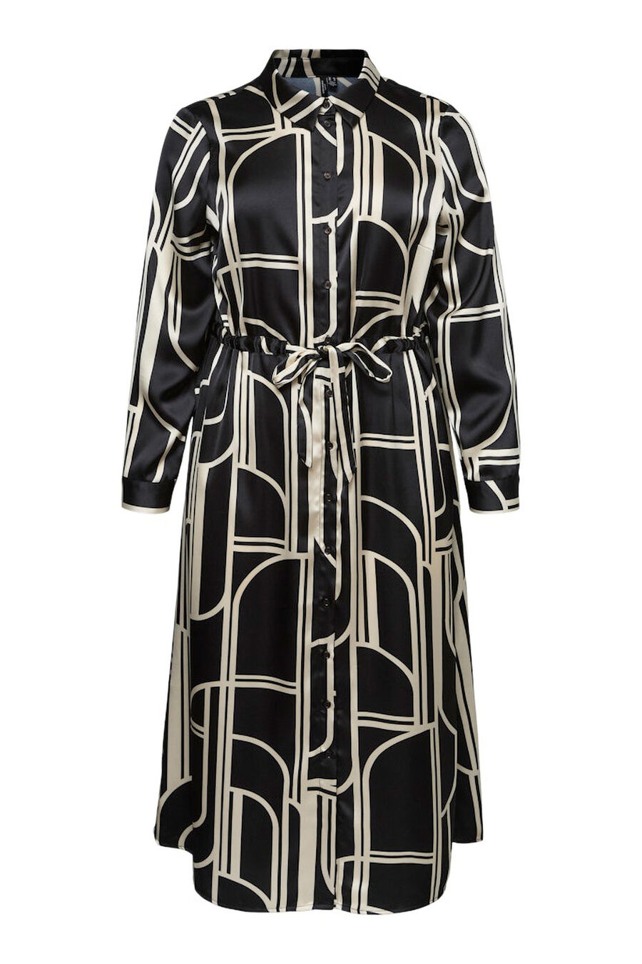 Vestido midi camisero talla grande