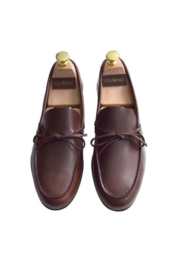 Cloking Sapato Mocassim La&ccedil;o Castanho Castanho