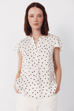 Cortefiel Blusa fluida manga vuelo