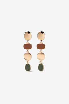 Vilanova Pendientes Largos Esmaltados Bicolor