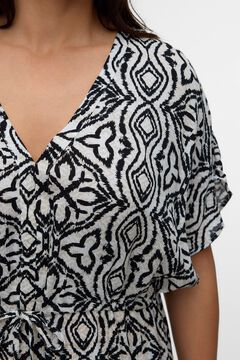 Vero Moda Curve Vestido 7/8 estampado de manga corta talla grande