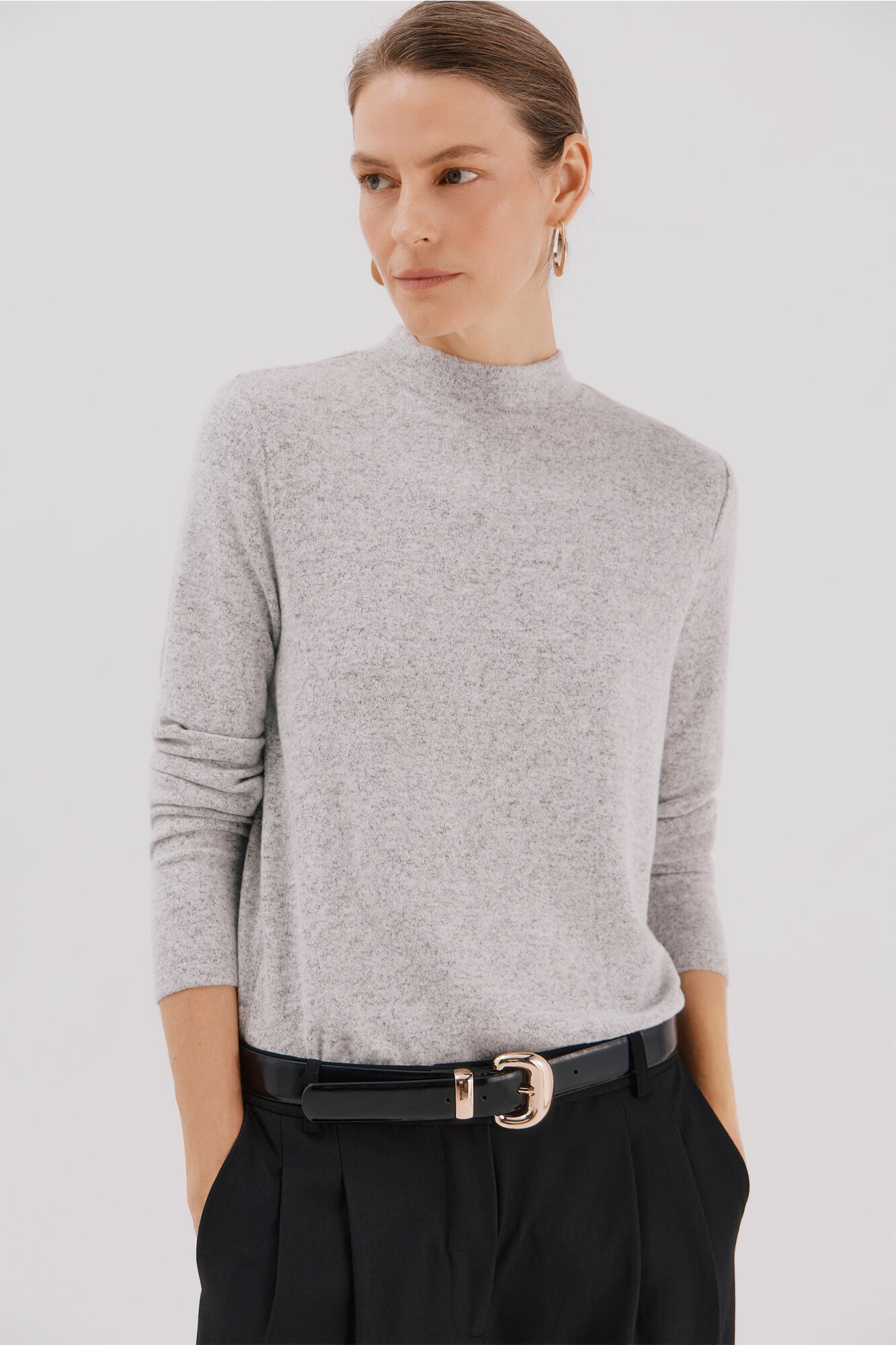 Cortefiel Camiseta b&aacute;sica cuello perkins