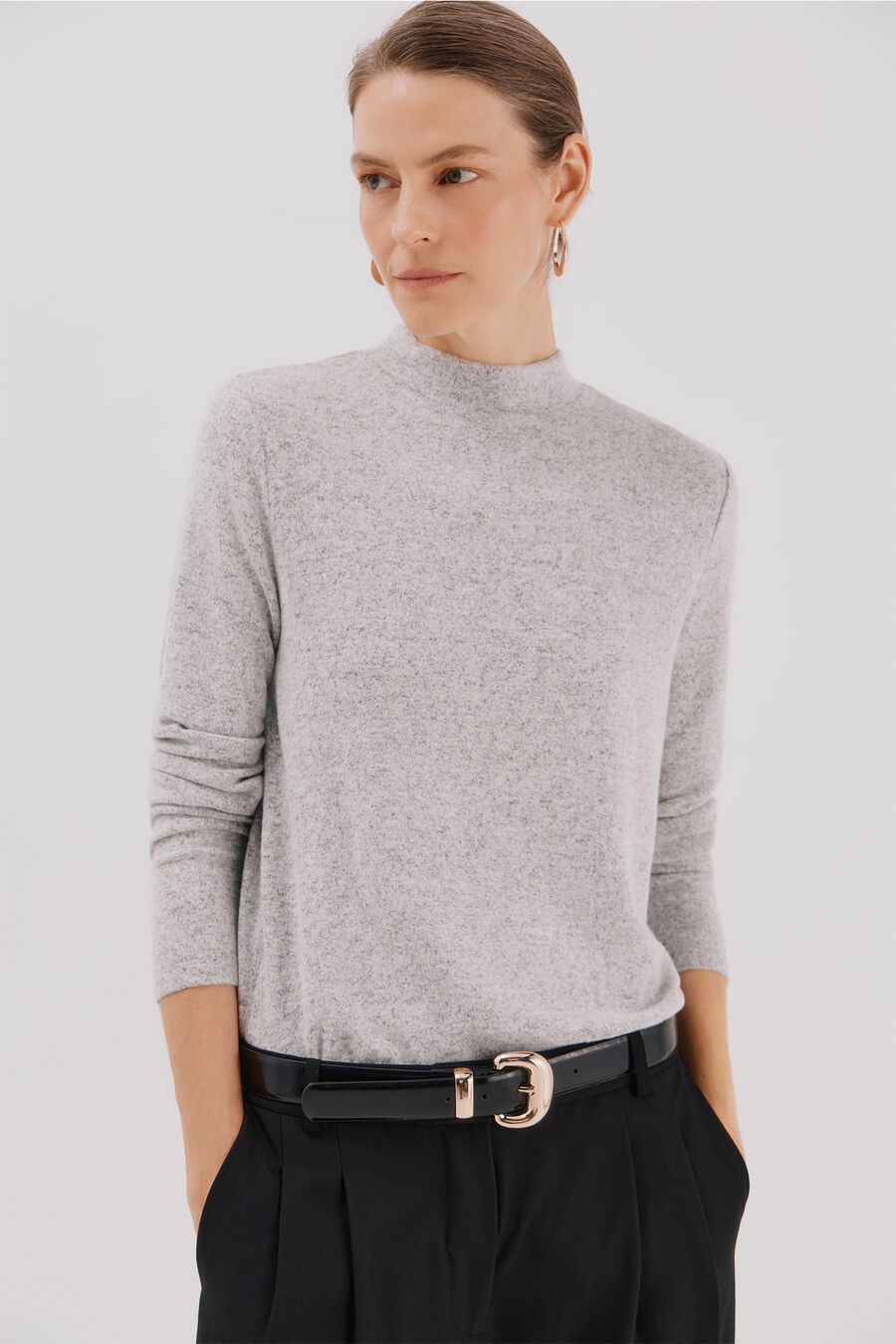 Camiseta básica cuello perkins