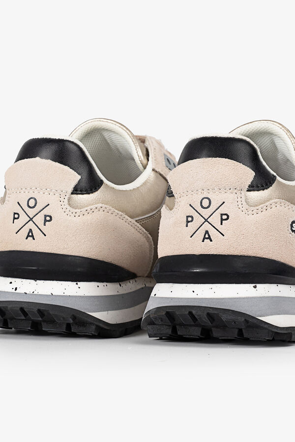 Popa Blake Laminated Women's Sport Shoe Gold