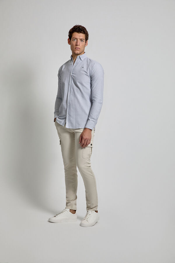 Camisa Oxford rayas Camisas de hombre SPF