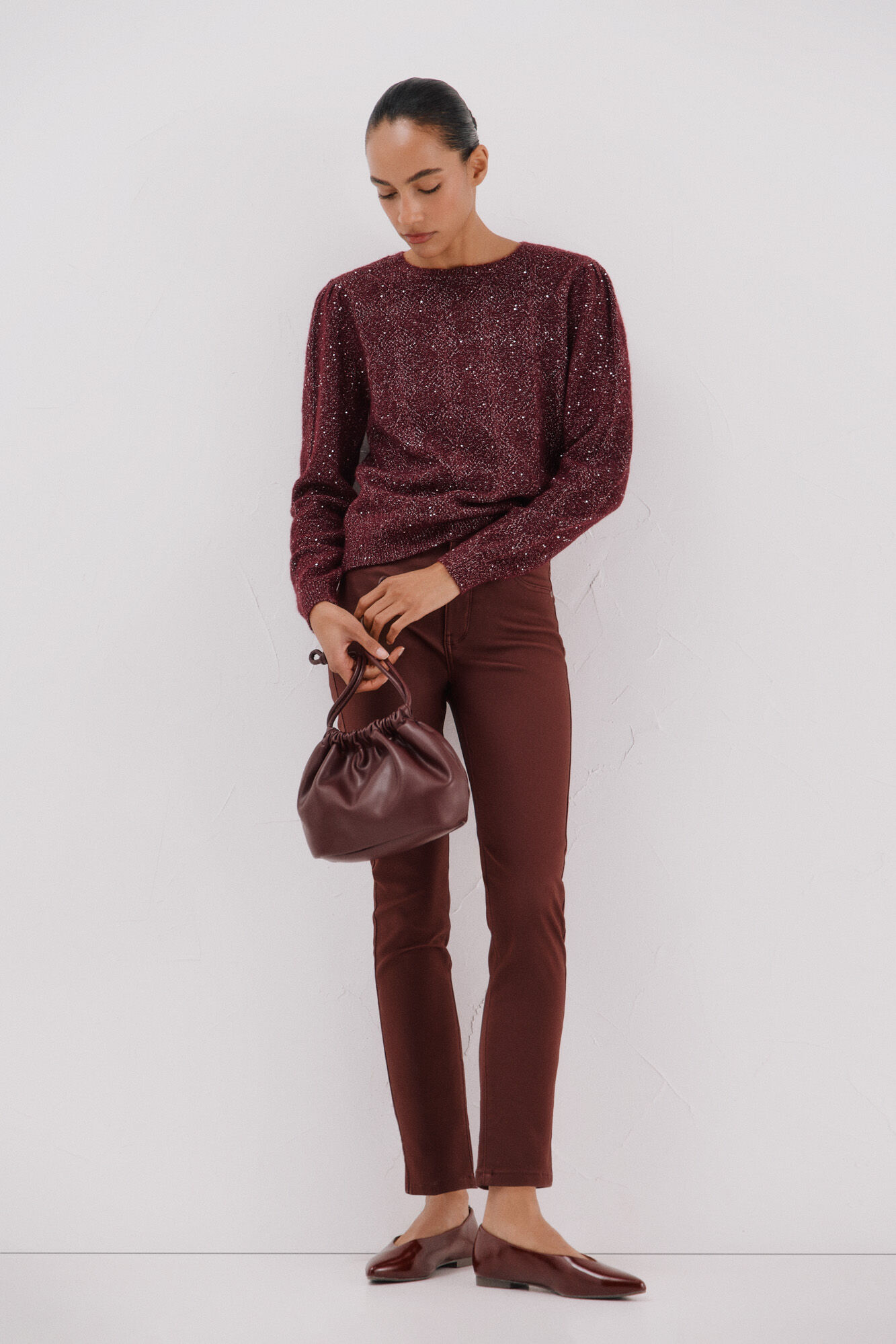 Cortefiel Jersey punto lentejuelas