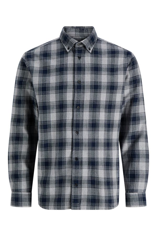 Jack & Jones Camisa regular aos quadrados Azul