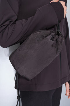 Dash and Stars Mini crna satinado najlonska ta&scaron;na po&scaron;tanska torba