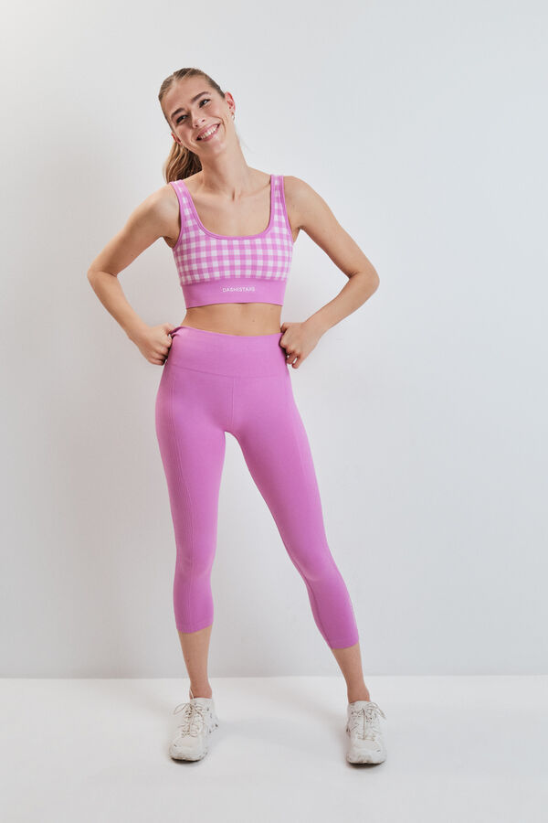 Dash and Stars Roze SEAMLESS COMFORT helanke do listova pink