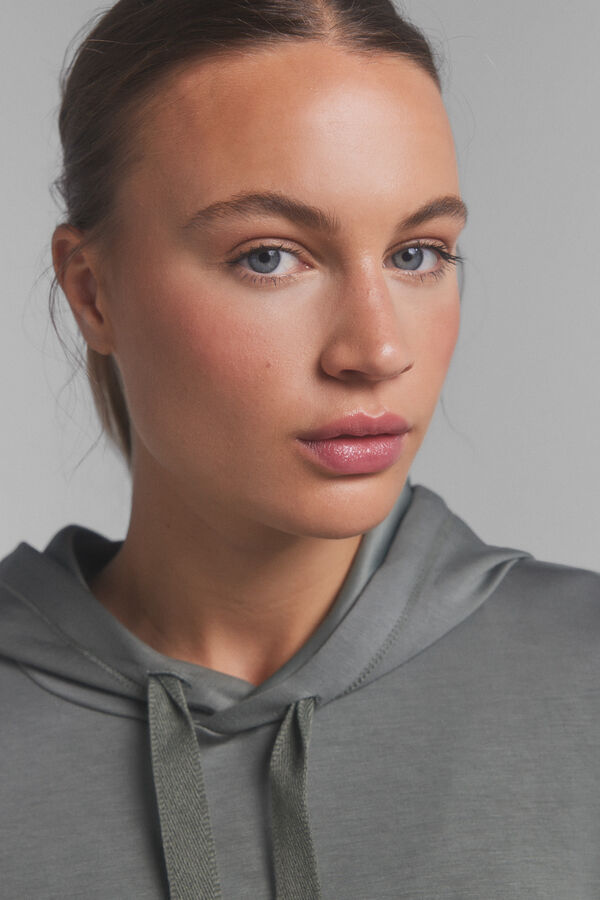 Dash and Stars Mekana kaki dukserica sa kapuljačom. beige