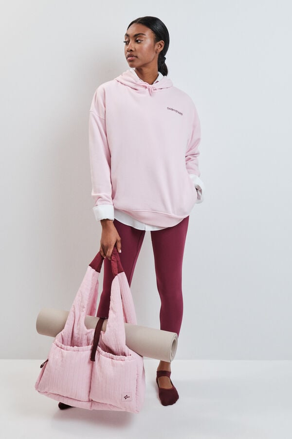 Dash and Stars Roze pamučni duks od pli&scaron;a pink
