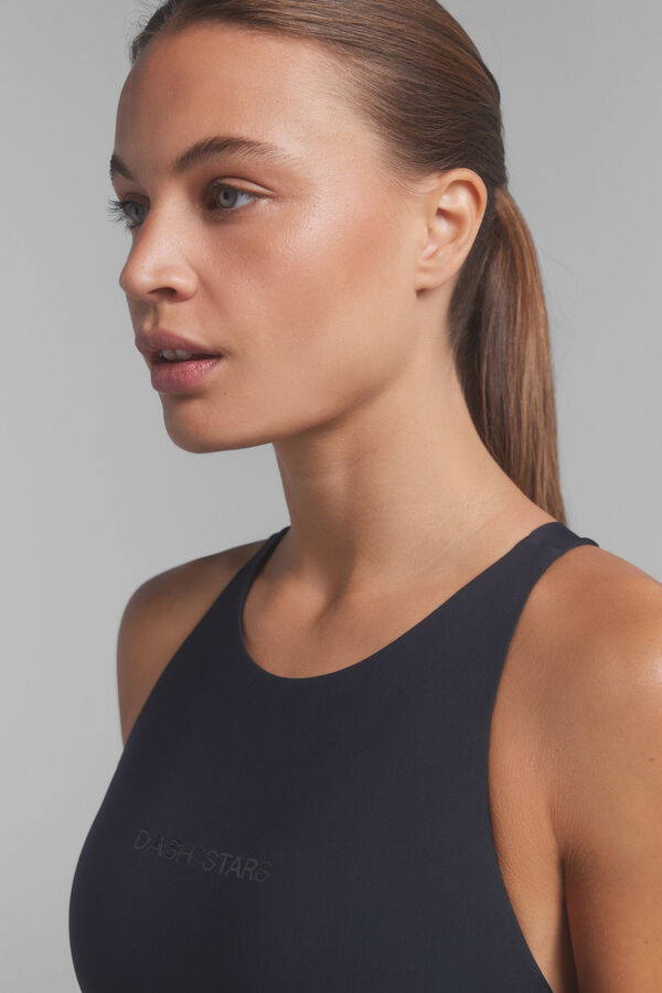 Dash and Stars Fato de banho desportivo preto Quick Dry preto