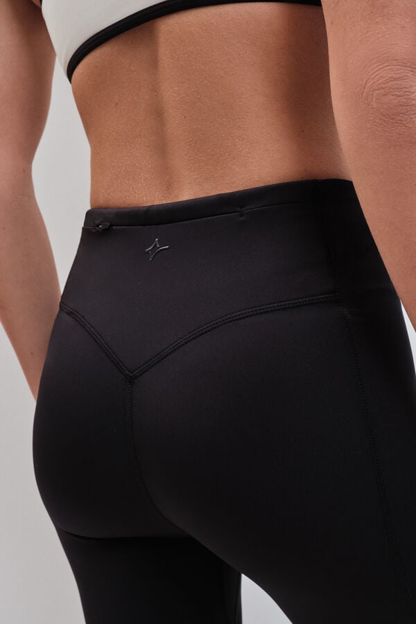 Dash and Stars Crne duge helanke 4D STRETCH black