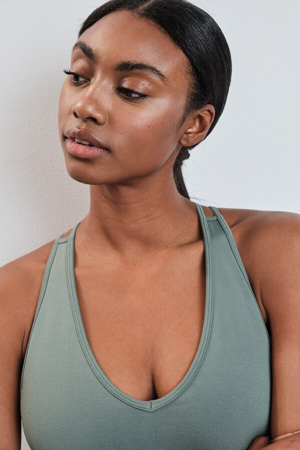 Dash and Stars Zeleni SEAMLESS COMFORT sportski grudnjak green