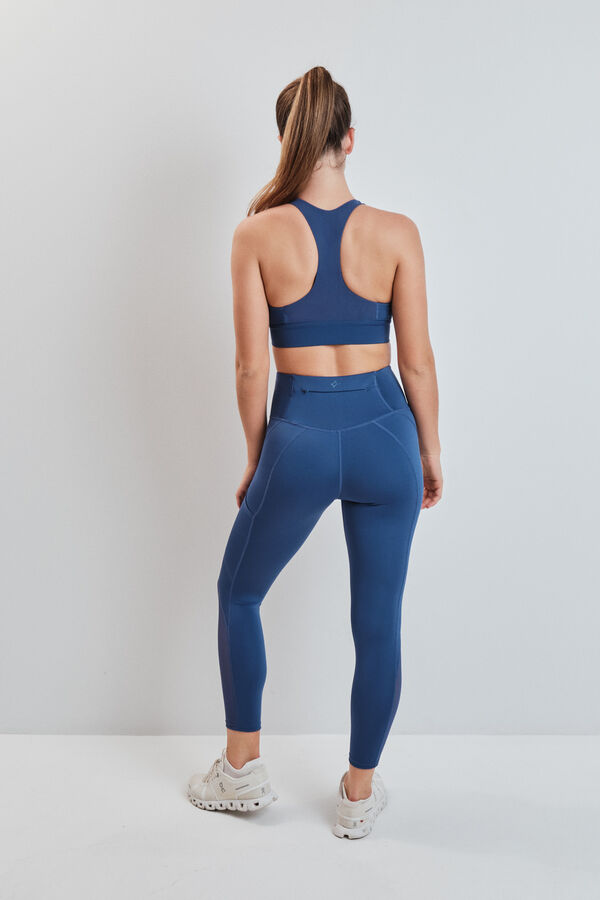 Dash and Stars Plave 4D STRETCH skraćene helanke blue