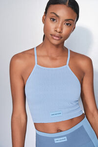 Dash and Stars Bešavni udobni sportski grudnjak Smock Blue