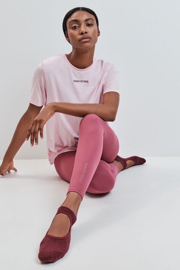 Dash and Stars Roze modalna majica kratkih rukava pink