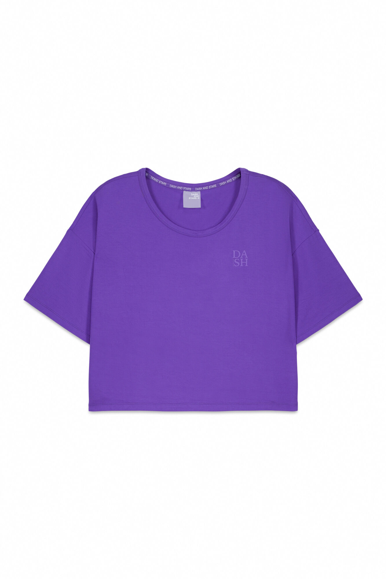 Dash and Stars Camiseta manga corta extra suave morada