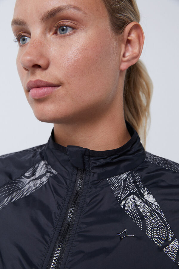 Dash and Stars Wind resistant reflective jacket szürke
