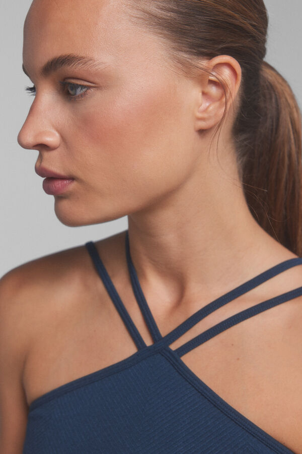 Dash and Stars Soutien desportivo SEAMLESS COMFORT azul.  azul