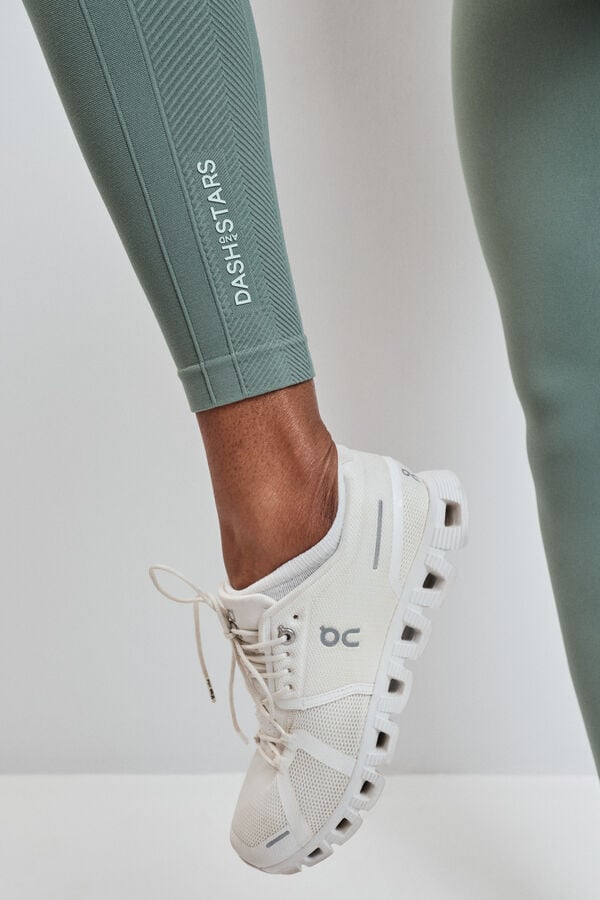 Dash and Stars Zelene duge helanke SEAMLESS COMFORT green